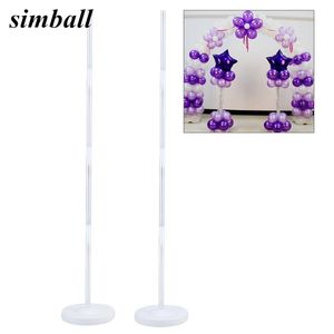 2 Set Ballon Kolom Basis Stand Kits Arch Stand met Frame Basis en Pool voor Bruiloft Verjaardag Festival Party Decoratie Benodigdheden 1027