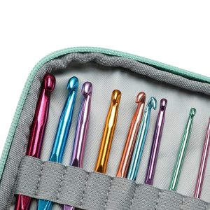 2 conjuntos de ganchos de crochet de bricolaje Puntadas de punto de tejer Capacitación de tejido Crochet Agulha Set Tools Herramientas de costura