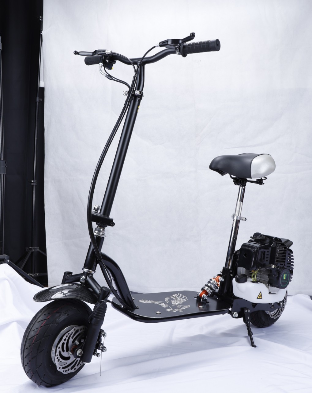 2 stroke 49cc ATV liten scooter personifierad mini moped ren bensin