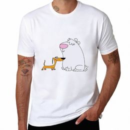 2 Stupid Dogs Camiseta ropa vintage Camiseta de manga corta para un niño camisetas negras lisas hombres E8ma #