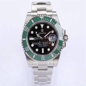 2 -stijl 41 mm groene keramische keramische heren automatisch horloge vsf cal 3235 horloges eta mannen stalen duikdatum 126610 Waterbestendige polshorloge289s