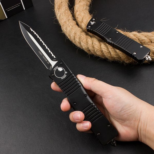 2 Stile A12 UT-Combat Coltello AUTO D2 Lama T6-Manici in alluminio Bounty Hunter Tattico Campo Caccia Coltelli da tasca Sopravvivenza UT85 Cambio automatico