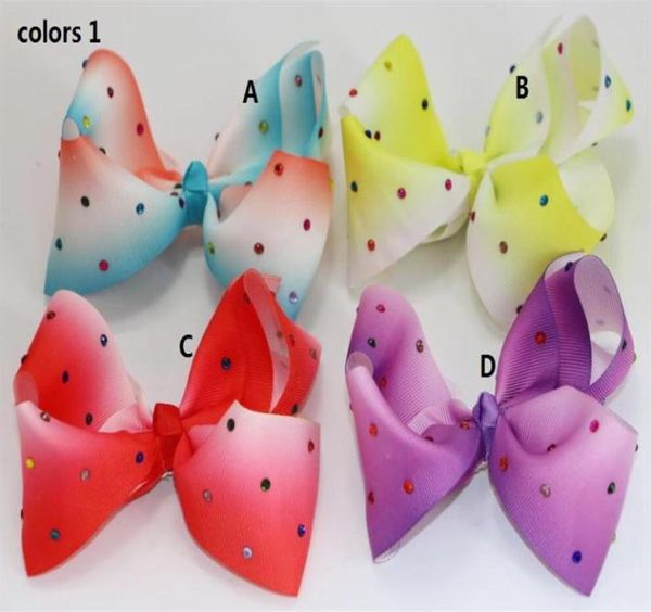 2 styles disponibles 6 pouces JoJo Grand ombre Boomerang cheveux arc strass cheveux arc pour bébé filles enfant en bas âge accessoires pour cheveux 12 pièces 303P3962313