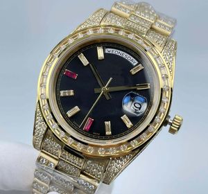 Classic nieuwste 5 stijl Volledige boor Heren Polshorloges 41mm Diamond bezel saffier Luminous Auto Datum Super Kwaliteit 118206 CAL. 2813 automatische machines Herenhorloges