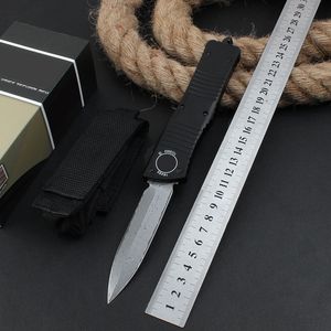 2 style UT-Combat Auto Couteau Damascus Blade T6 Poignées en aluminium Bounty Hunter Tactical Camp Hunt Pocket Counles survie UT85 A12 Équipement automatique