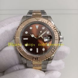 2 -stijl horloge voor authentieke fotoheren 40 mm 18k Rose Gold Steel Chocolate Dial Luminous 116621 BP Factory 126621 BPF Asia 2813 Automatische mechanische sporthorloges