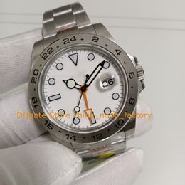 2 -stijl horloge heren 42 mm 904L witte saffierglas wijzerplaat zwart cal.3187 automatische beweging roestvrijstalen armband mannen v12 mechanische horloges polshorloges