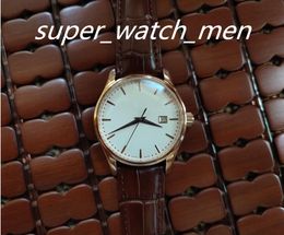 2 -stijl polshorloges Man Woman Bekijk roségoud 39 mm automatische beweging 5227R001 Calatrava Black lederen band modeheren horloges