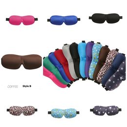 2 Estilos 3D Máscara del sueño Natural Sleeping Eye Mask Eyeshade Cover Sombra Parche en el ojo Mujeres Hombres Suave portátil con los ojos vendados Ocular