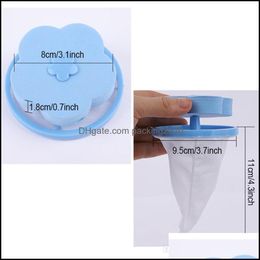 2 stijlen Bloemvorm Mesh Filtertas Was Wol Wol Filtratie Reinigingsgereedschap Herbruikbare zwevende zakken BH2232 Drop levering 2021 Andere pro
