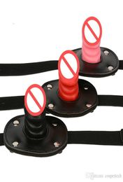 2 types de verrouillage pénis gode gag bouche morsure bite gags bdsm bondage gear esclave formateur adulte jouets sexuels pour hommes femmes 3671841