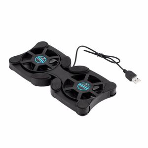 Freeshipping 2 Usb-poort Mini Octopus Laptop Fan Cooler Cooling Pad Vouwen Coller Fan Cooling Pad Groothandel Winkel Mtjmo