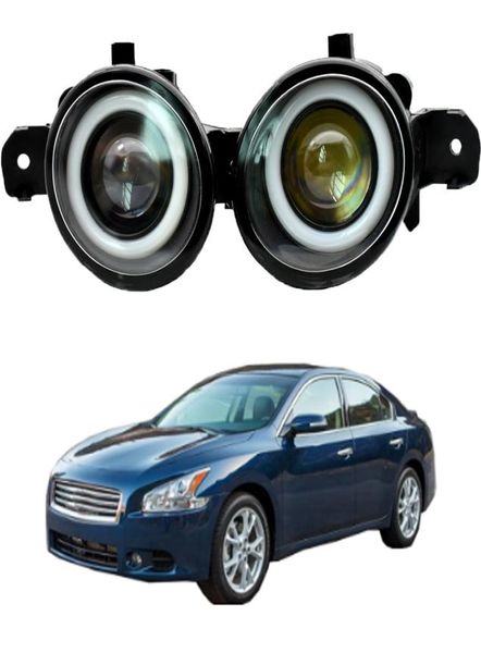 2 X conjunto de luz antiniebla Ojo de Ángel para Nissan Maxima 2006 2014 lente LED derecha izquierda lámpara de conducción antiniebla DRL 12V1594407