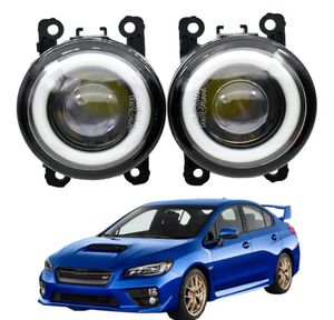 2 X Auto Voorbumper LED Mistlamp Montage Angel Eye Dagrijverlichting DRL 12 V Voor Subaru WRX STI 2015 20167177193