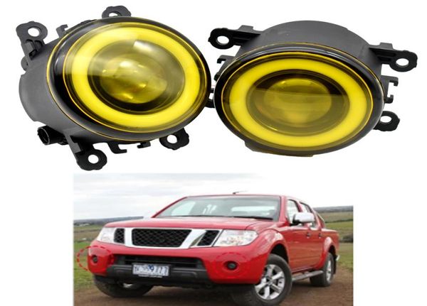 2 X luz antiniebla derecha izquierda LED anillo Halo Ojo de Ángel 12V para camioneta Nissan Navara D40 200520124741844