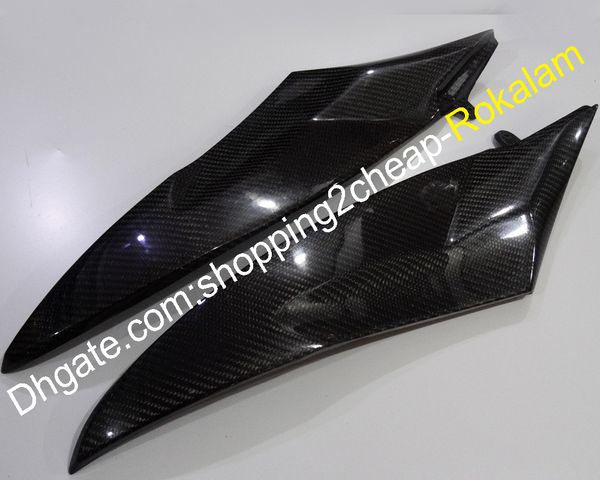 2 x panneaux de couverture latérale de réservoir en Fiber de carbone carénage pour Yamaha YZF1000 YZF R6 2006 2007 YZF-R6 06 07 panneau de couverture YZFR6