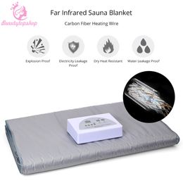 2 Zones ver infrarood spar sauna afslanken deken gewicht verliezen spa detox professionele huidverzorging machine