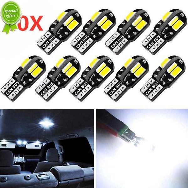 20/10/2 uds bombilla Interior de coche W5W T10 LED 5730 8SMD Canbus sin errores 12V 194 168 luces de cúpula de mapa luz de estacionamiento lámpara de señal automática