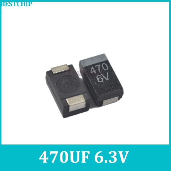 20-100pcs / lot 470uf 220uf 330uf 6.3V D Type 7343 Condensateur de tantale Remplacez le cahier OE128 0E128 OE907 0E907