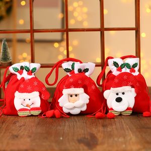 20 * 20 cm Kerstzakken voor cadeaus en geschenken Xmas Tree Decoraties Indoor Decor Ornaments CO 538
