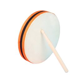 20*20 cm houten handtrommel dubbele kop met drumstick percussie muzikaal educatief speelgoedinstrument voor KTV Party Kids Toddler