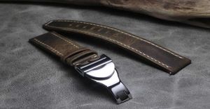 20 21 22 mm Coutures à main en cuir authentique Bouettes de montre vintage Boudres de montre universelles Boucle de haute qualité pour la série Tudor H7313745