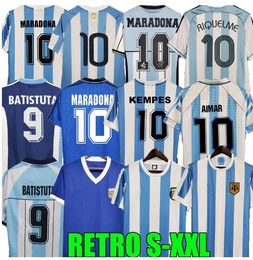 1978 1986 1998 Retro Argentina Copa de Europa Camisetas de fútbol Edición conmemorativa 1994 1996 2000 2001 2006 2010 HOMBRES DYBALA Camiseta de fútbol AGUERO Maradona camiseta