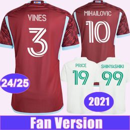 2024 25 Colorado Rapids Men Soccer Jerseys Lewis Fernandez Anderson Ronan Cabral Home weg 2021 Voetbalshirt Korte mouwen Volwassen uniformen