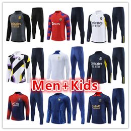 survetement foot enfant PSG equipe de france Real Madrid Barcelone MBAPPE GRIEZMANN men + kids survêtement de football soccer tracksuit football survêtement pour homme