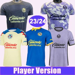 23 24 HENRY Mens Player Soccer Jerseys J. DOS SANTOS ARAUJO L. REYES FIDALGO E. LARA D. VALDES A. ZENDEJAS Home Away 3ème maillot de football