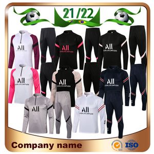 21/22 Tracksuit Men Football Training Suit 2023 Mbappe Kean Sergio Ramos Marquinhos Verratti Kimpembe Long Sleeveenfants Kids Chandal Kits Sportswear