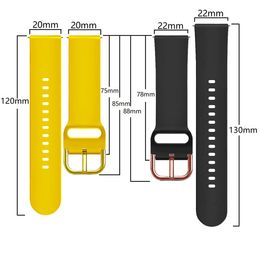 20 22 mm Silicone Band pour Colmi i30 i31 i20 i20 Bands de montre intelligente de sangle P71 P68 P60 Bracelet pour Colmi M41 M42 M40 P8 P28 Plus