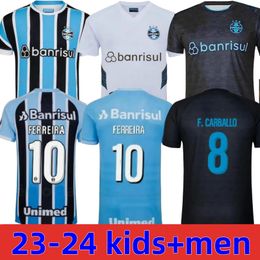 20 24 Gremio FERREIRA voetbalshirts 2023 thuis weg 3e Suarez F.CARBALLO futol maillot MILLER LUAN F.CRISTALDO Voetbalshirts