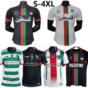 23 24 25 hommes Geste Palestine Shirt Adult Tracksuit Palestino Home Football Shirt 2024 2025 3xl 4xl Fans Joueur Palestinien de football de football Match Sports Uniform Training