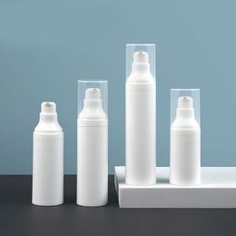 20 30 40 50 ml wit lege navulbare airless vacuüm pomp flessen container voor crème lotion toner make-up funderingen reizen cosmetische schoonheid olie serums