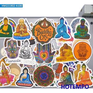 20/30/50 / 100PICES BUDDHA Chakra Namaste Art Graffiti Bouddhisme Autocollants pour ordinateurs portables Pobines de vélo