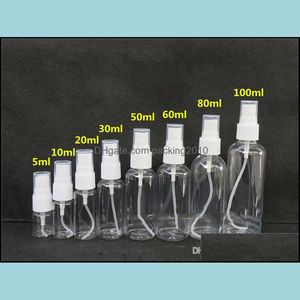 20 30 50 60 80 100 ml huisdier Clear Lege Cosmetic Spray Bottle Monster Flessen Refilleerbaar transparant plastic per spuitafval aflevering 2021 Pack