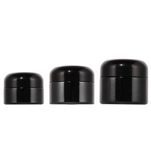 20/30/50g zwarte cosmetica Glazen pot, kleine container met deksel, glazen pot container, zalf, cosmetica fles