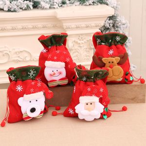 20 * 30cm Kerstzakken klein voor cadeautjes en geschenken Xmas Tree Decoraties Indoor Decor Ornaments CO542