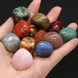 20-30mm Reiki natuursteen tuimelde stenen onregelmatige polijsten rose quartz tijger oog yoga energie kraal voor chakra genezing decoratie ornamenten