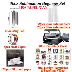 mug press 20 30oz Sublimation Machines tumblers Heat Press cup sub Printer VOC For Almost Countries 110v