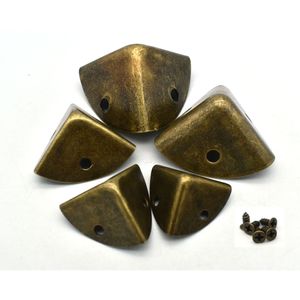 20-35 mm bronzen vintage doos hoekbeschermer driehoek metalen doos decoratieve rand veiligheid bewaker hoek clip metalen sieraden doos hoek