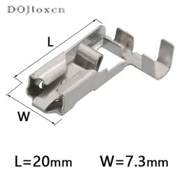 20/50/100/200 / PCS 6,3 mm Terminal de phare de voitures coude avec serrure loin et près de lampe de brouillard légère deux connecteurs de fil ST730932-3