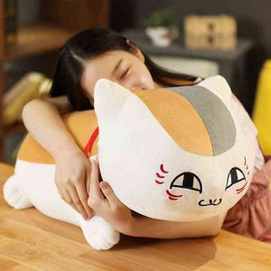 20-60 cm Natsume Yuujinchou Nyanko Sensei Pluche Cat Anime Cartoon Gevulde Pop Toy Kussen Kussen Voor Kinderen Verjaardagscadeau Y211119