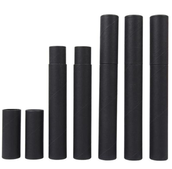 20,7x2,7 cm Boîtes vides Kraft Paper Encens Tube Barrel marron petit boîtier de rangement pour crayon Joss Stick Pruisible 9862146