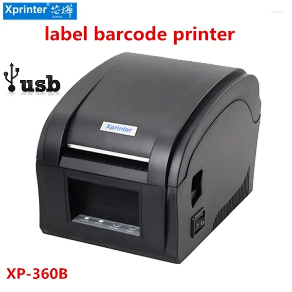 Impresora térmica de recibos POS de 20-80mm, impresora de doble uso, máquina de fabricación de código de barras adhesivo USB para XP-360B de supermercado