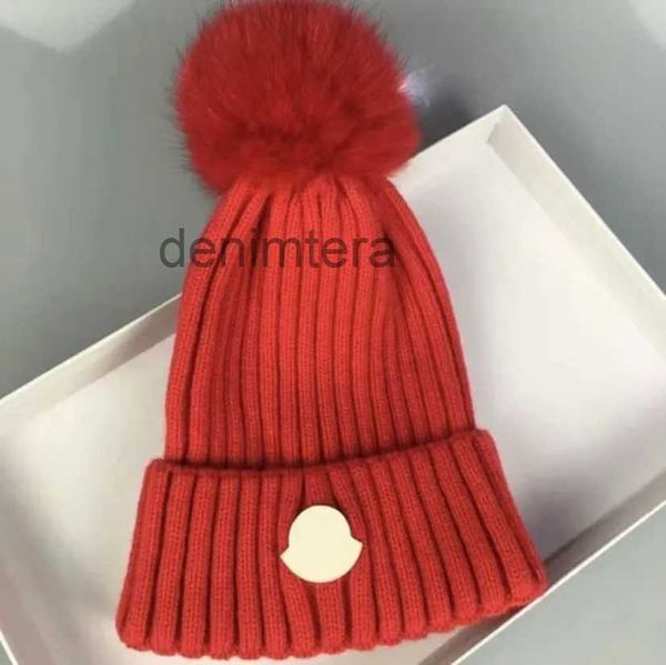 20 Bonnet/Crâne Caps Designer Automne et Hiver Bonnet Tricoté Hommes Femmes Chapeaux Occasionnels de Haute Qualité Chunky Knit Épais Chaud Fausse Fourrure Pom Bonnets Chapeaux Femme Bonnet RSCE