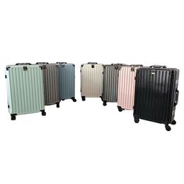 Sacs de voyage en aluminium de stockage de vêtements de 20 pouces, valises à cadre en aluminium de grande capacité
