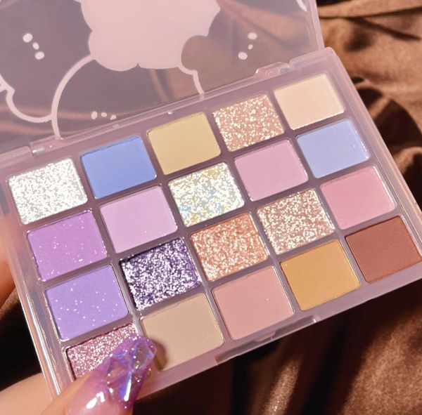 Paleta de sombras de ojos de 20 colores, maquillaje de sombra de ojos mate nacarado brillante de aguacate colorido, muchas opciones de estilo, compatible con LOGOTIPO personalizado