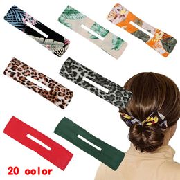 20 kleuren deft Bun Women Hair Styling Twist Franse stijlvolle Donut Maker Broodjes voor Damesharen Braider